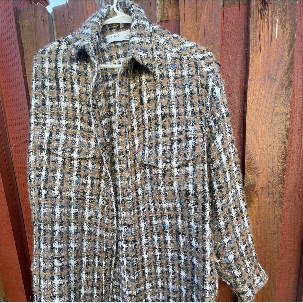 Iro Tweed Pattern Jacket - image 1